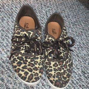 Cheetah leopard fashion sneakers